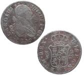 Spain 2 Reales 1803 S CN at auction Silicua Coins - June 29, 2023