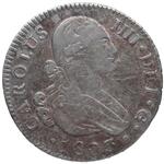Spain 2 Reales 1803 S CN at auction Silicua Coins - June 29, 2023