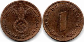 Deutschland 1 Reichspfennig 1938 A auf der Auktion Plata Torres - October 25, 2021