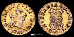 Spanien 1/2 Escudo 1769 S CF auf der Auktion Lucernae Numismática  - 22. Juli 2024