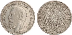 Deutschland 2 Mark 1898 G "Baden" auf der Auktion Auktionshaus Tietjen+Co oHg - 11. Januar 2025