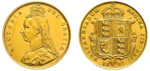 United Kingdom Half Sovereign 1892 "Jubilee Head" at auction Attica Auctions - December 3, 2024