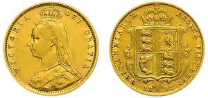 United Kingdom Half Sovereign 1892 "Jubilee Head" at auction Attica Auctions - December 3, 2024