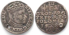 Polska Trojak 1586 "Duża głowa" na aukcji CHS Basel Numismatics - 10 września 2024