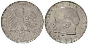 Deutschland 2 Mark 1962 G "Max Planck" auf der Auktion Antivm Numismatica - 28. Dezember 2022