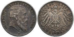 Deutschland 2 Mark 1904 G "Baden" auf der Auktion Aphrodite Art Coins - 18. Mai 2025