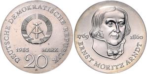 Niemcy 20 marek 1985 A "Ernst Moritz Arndt" na aukcji BERLINER MÜNZAUKTION - 22 marca 2025