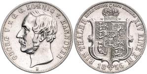 Hanover Thaler 1856 B at auction BERLINER MÜNZAUKTION - September 24, 2022