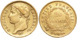 France 20 Francs 1809 M at auction DE BAECQUE Marseille - March 20, 2025