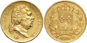 Франция 40 франков 1816 L на аукционе DE BAECQUE Marseille - 20 марта 2025