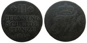 Brunszwik-Wolfenbüttel 2 fenigi 1814 FR na aukcji Münzhandlung Dr. Dominik Elkowicz - 7 listopada 2022