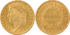 Francja 20 franków 1812 A na aukcji FARRANDO - 11 kwietnia 2025
