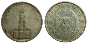 Deutschland 5 Reichsmark 1934 A "Garnisonskirche ohne Datum" auf der Auktion Numismatica Italia - 11. Juli 2025