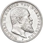 Германия 3 марки 1909 F "Вюртемберг" на аукционе Nomisma - 14 марта 2025