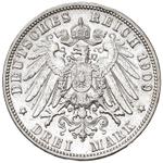 Германия 3 марки 1909 F "Вюртемберг" на аукционе Nomisma - 14 марта 2025