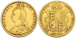 United Kingdom Half Sovereign 1892 "Jubilee Head" at auction ibercoin - July 22, 2025