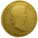 México 8 escudos 1818 Mo JJ en subasta Monedalia.es - 20 de marzo de 2025
