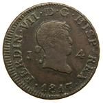 Hiszpania 4 maravedis 1817 J na aukcji Monedalia.es - March 20, 2025
