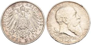 Deutschland 2 Mark 1902 "Baden" auf der Auktion Numismatica Ferrarese - 18. Mai 2025
