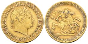 United Kingdom Sovereign 1817 at auction Numismatica Ferrarese - May 18, 2025
