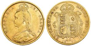 United Kingdom Half Sovereign 1892 "Jubilee Head" at auction Numismatica Ferrarese - May 18, 2025