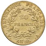 Франция 20 франков AN 12 (1803-1804) A "CONSUL" на аукционе Nomisma Aste - 23 марта 2025