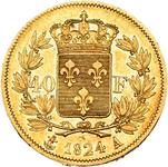 Frankreich 40 Francs 1824 A auf der Auktion Jean ELSEN - 22. März 2025