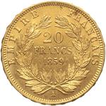 Франция 20 франков 1859 A auf der Auktion Sima Srl - 16. Mai 2025
