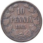 Finland 10 Pennia 1865 at auction San Martino - June 8, 2025