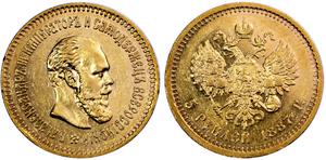 Rußland 5 Rubel 1887 (АГ) "Porträt mit langem Bart" auf der Auktion AURORA - 16. Januar 2025