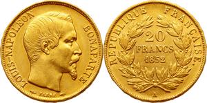 Francja 20 franków 1852 A na aukcji AURORA - 15 maja 2025