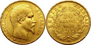 France 20 Francs 1860 BB at auction AURORA - May 15, 2025
