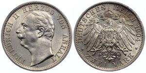 Alemania 2 marcos 1904 A "Anhalt" en subasta AURORA - 22 de mayo de 2025