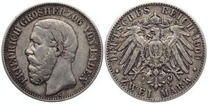 Deutschland 2 Mark 1900 G "Baden" auf der Auktion AURORA - 26. Juni 2025