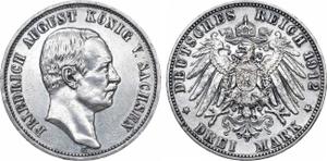 Deutschland 3 Mark 1913 E "Sachsen" auf der Auktion Rare Coins - 26. Oktober 2024