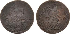 Rußland Polushka (1/4 Kopeke) 1775 ЕМ auf der Auktion Rare Coins - 21. Dezember 2024