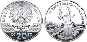 Polska 20 złotych 1997 MW "Jelonek rogacz" na aukcji Rare Coins - 25 czerwca 2025