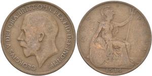 Великобритания Пенни 1914 на аукционе Russiancoin - 17 октября 2024