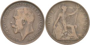 United Kingdom Penny 1917 at auction Russiancoin - October 17, 2024