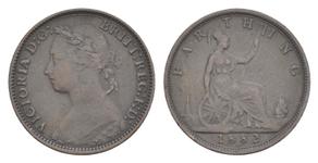 Großbritannien 1 Farthing 1882 H auf der Auktion Russiancoin - 14. November 2024