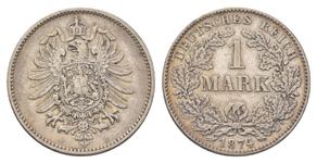 Deutschland 1 Mark 1874 E auf der Auktion Russiancoin - 23. Januar 2025