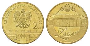 Polen 2 Zlote 2006 MW UW "Żagań" auf der Auktion Russiancoin - 23. Januar 2025