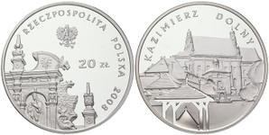 Polen 20 Zlotych 2008 EO "Kazimierz Dolny" auf der Auktion Russiancoin - 23. Januar 2025