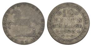 Brunswick-Wolfenbüttel 1/12 tálero 1823 CvC en subasta Russiancoin - 3 de abril de 2025