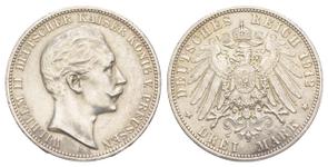 Германия 3 марки 1912 A "Пруссия" на аукционе Russiancoin - 15 мая 2025