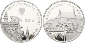 Polska 20 złotych 2008 EO "Kazimierz Dolny" na aukcji Russiancoin - 26 czerwca 2025