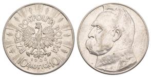 Polska 10 złotych 1936 "Józef Piłsudski" na aukcji Russiancoin - 10 lipca 2025