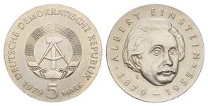 Niemcy 5 marek 1979 "Albert Einstein" na aukcji Russiancoin - 7 sierpnia 2025