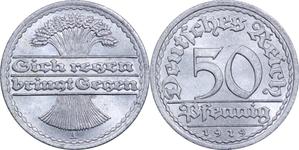 Alemania 50 Pfennige 1919 A en subasta Восточно-европейский - 5 de junio de 2025