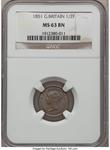 Großbritannien 1/2 Farthing 1851 auf der Auktion Heritage - 20. September 2012